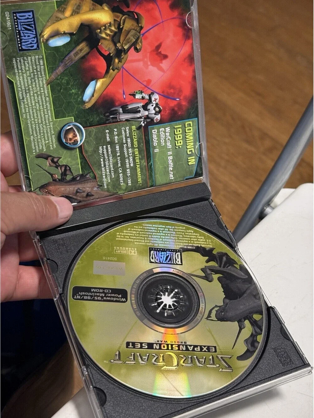 Starcraft Brood War Expansion Set PC Game CD-Rom (1998 Blizzard)